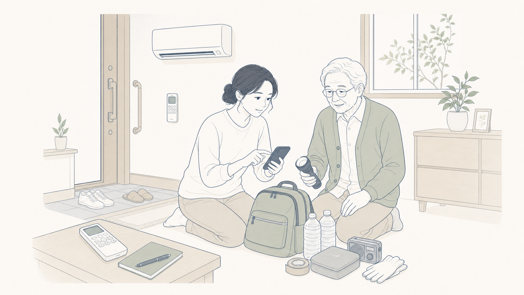熱中症対策は、室温、水分、体調変化、連絡ルールを分けて準備します。